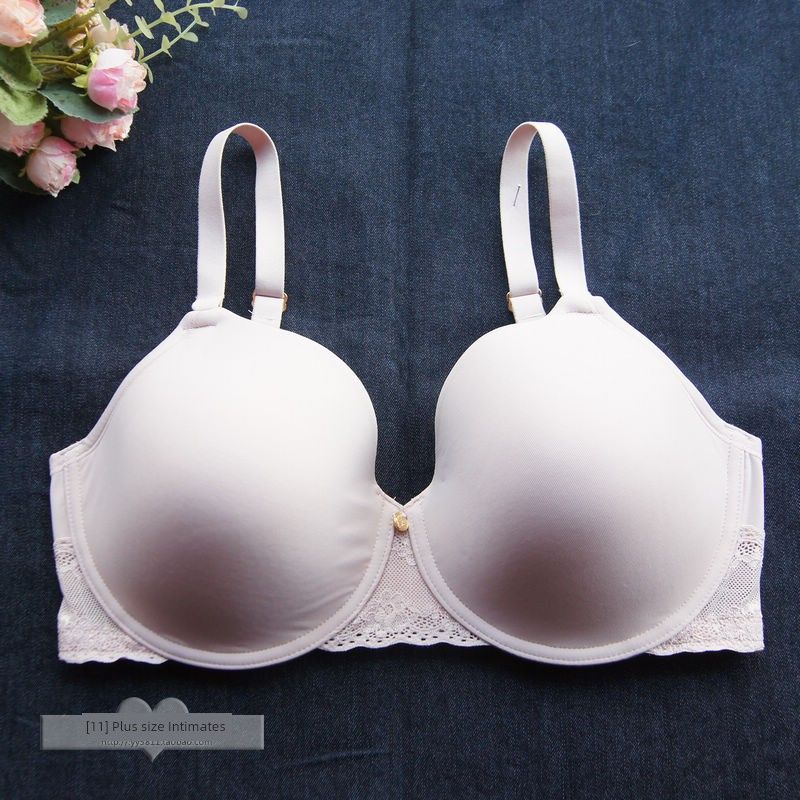 

Удобный складной бюстгальтер большого размера с тонкой чашкой для груди, сексуальный, глянцевый, легко сочетается с модной ветровкой. Pink skin color 36DD = 80E