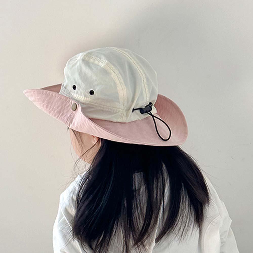 Breathable Summer Kid Sun Hat Comfortable Quick-dry Fisherman Hat Candy Color Bucket Cap Spring