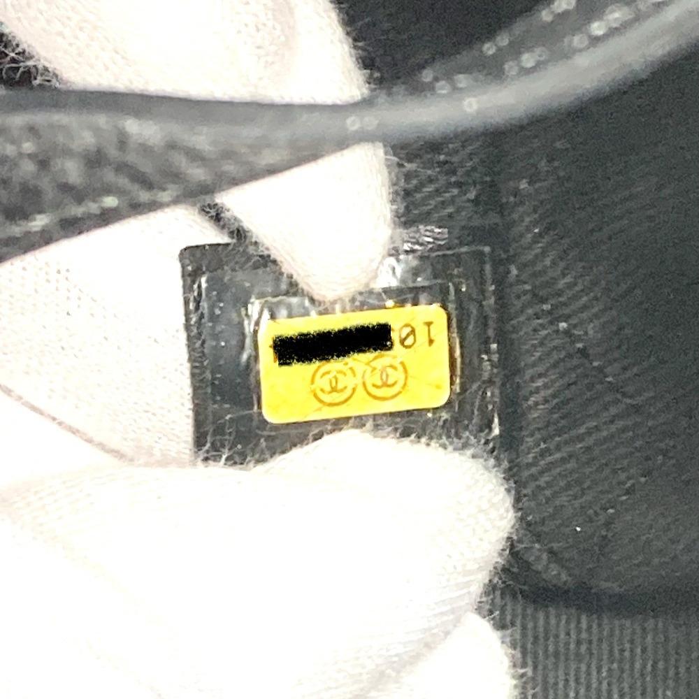 CHANEL Shoulder Bag Hand Bag Tote Bag Pony-Hair / Leather Black