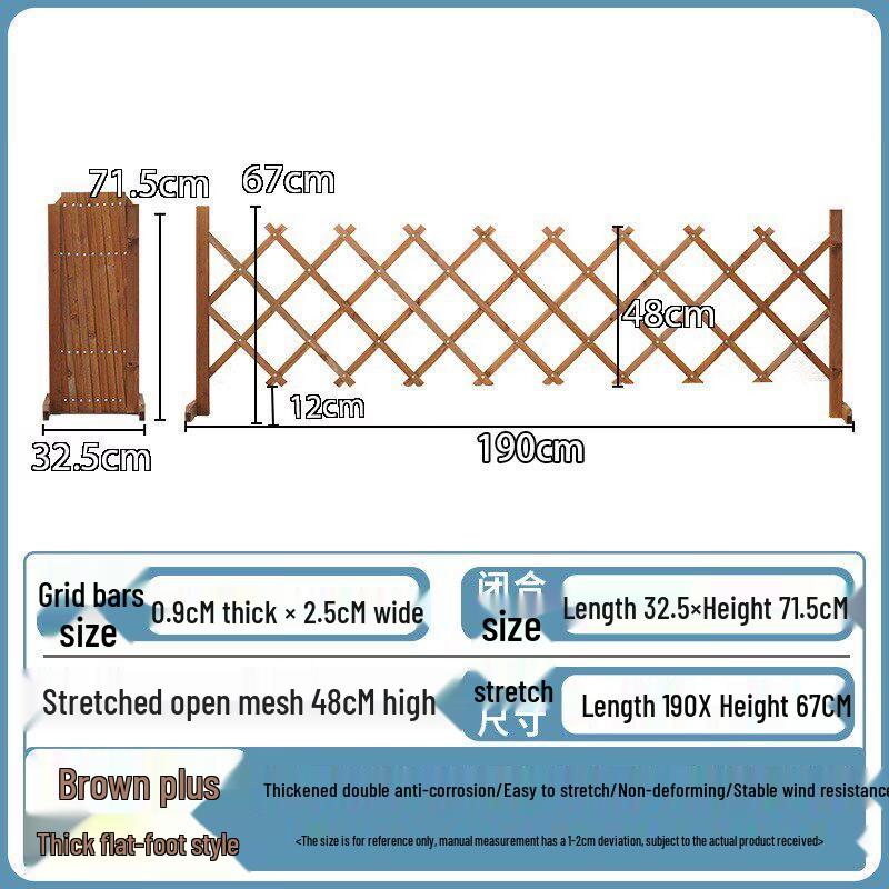 Retractable Anti-Corrosion Wooden Fence