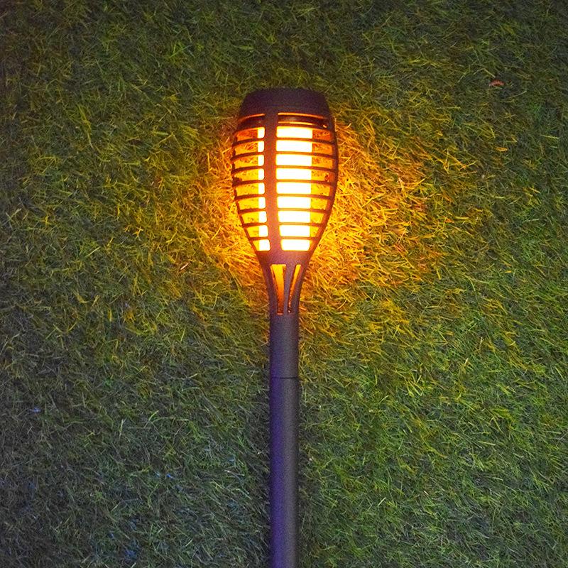 New Solar EnergyledFlame Torch Light Outdoor Decorative Landscape Light Courtyard Garden Rainproof Decorative Landscape Light