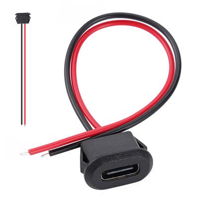 USB TYPE-C 2P Yapıştırıcı Doğrudan Basınç Su Geçirmez Dişi Koltuk Modifiye Elektrikli Araç Hızlı Şarj Soketi Şarj Cihazı Fişi ve Soketi