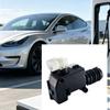 Front-Trunk Hood Lock Actuator Motor with Black Engineering-Plastic Housing and Ribbed Cylindrical Actuator End for Opening and Closing Repair Work
