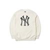 MLB Old Flower Sweatshirts Unisex White Crew Neck Moderate Other 3AMTM0514-50IVS
