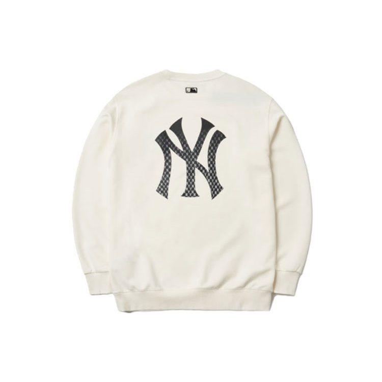MLB Old Flower Sweatshirts Unisex White Crew Neck Moderate Other 3AMTM0514-50IVS