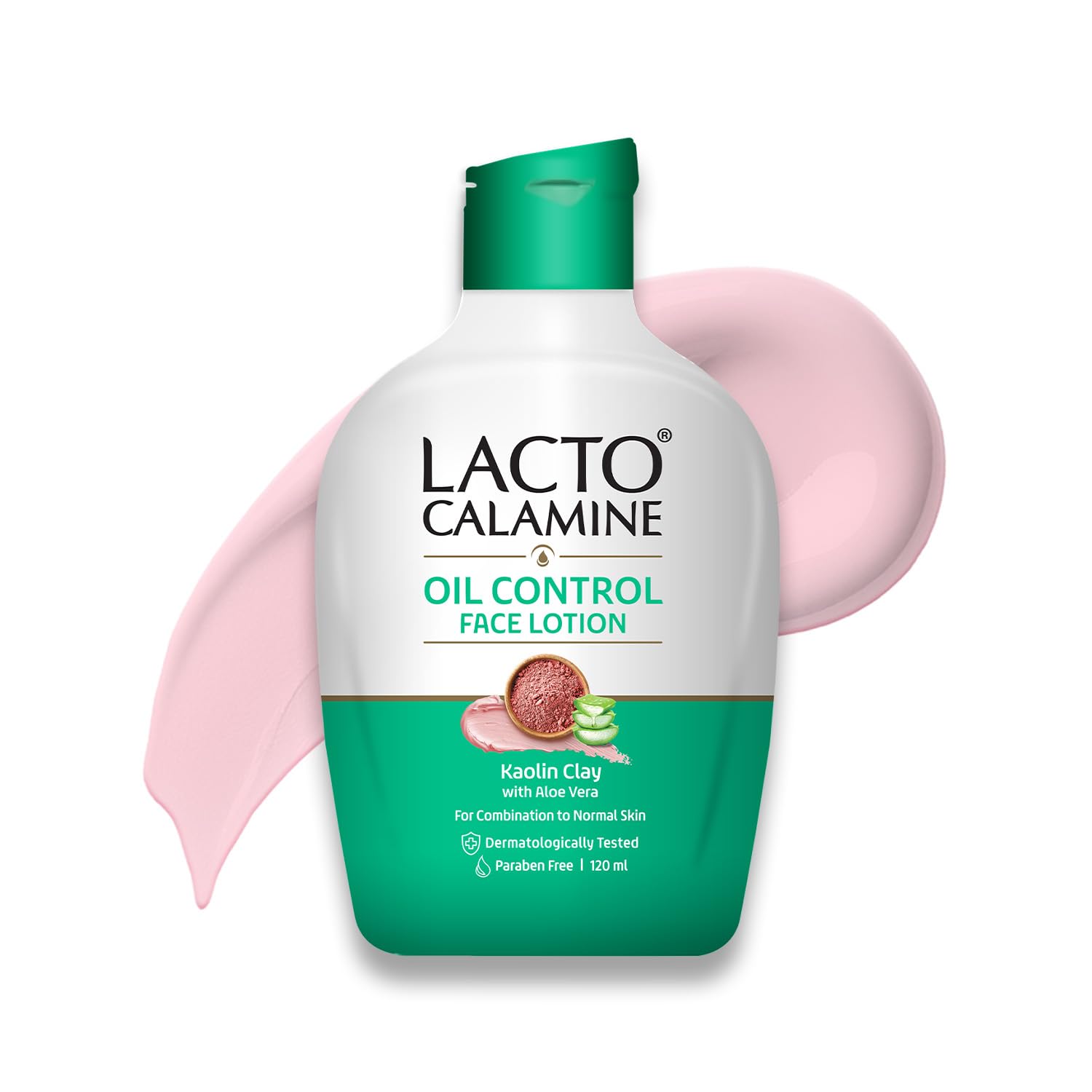 Lacto Calamine Face Lotion 120 ml Kaolin Clay & Aloe Vera Daily Moisturizer For Combination To Normal Skin Oil Balance Hydrating Care