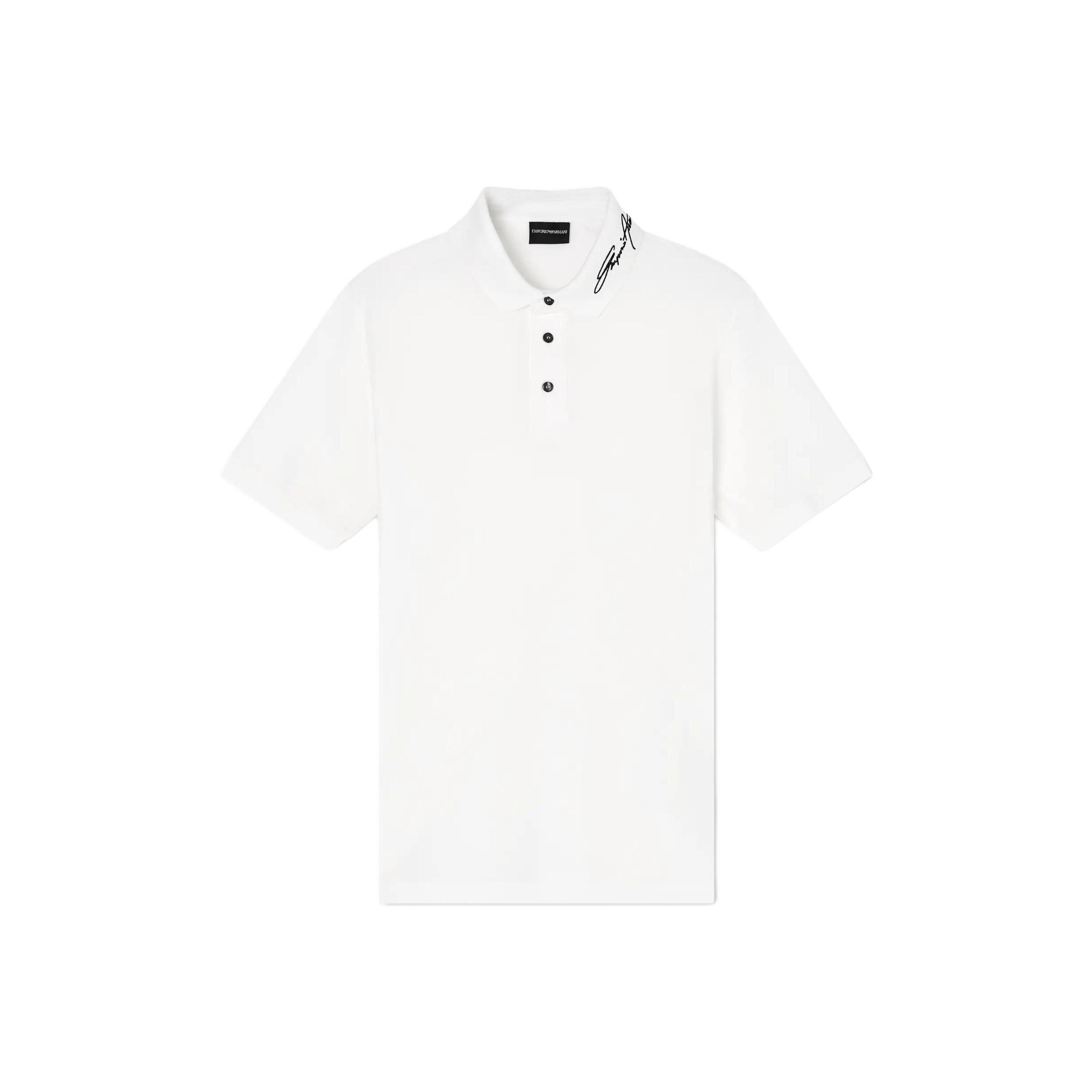 Emporio Armani FW25 Button Cotton Short Sleeve Polo Shirt Men tops EM002999-AF12955-U0003 S
