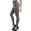 Women Denim Pants Pocket Slim Leggings Fitness Plus Size Leggins Length Jeans