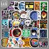 50 Unique Quirky Decorative Stickers: Waterproof for Cars, Luggage, Skateboards, Guitars