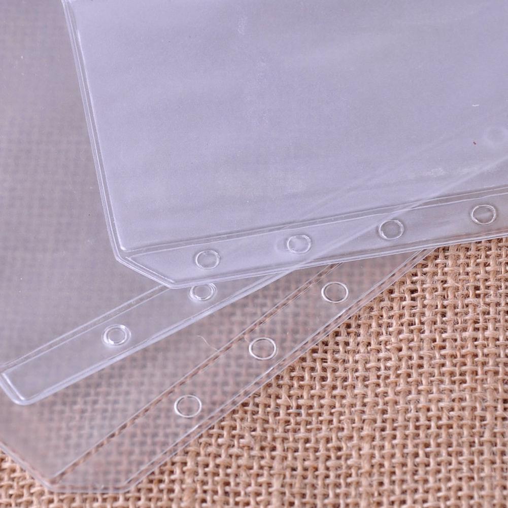 PVC Zipper Bag A5/A6/A7 Zippered Lock Envelope Document File Bag Transparent Pocket Organizer Zipper Bag 2020