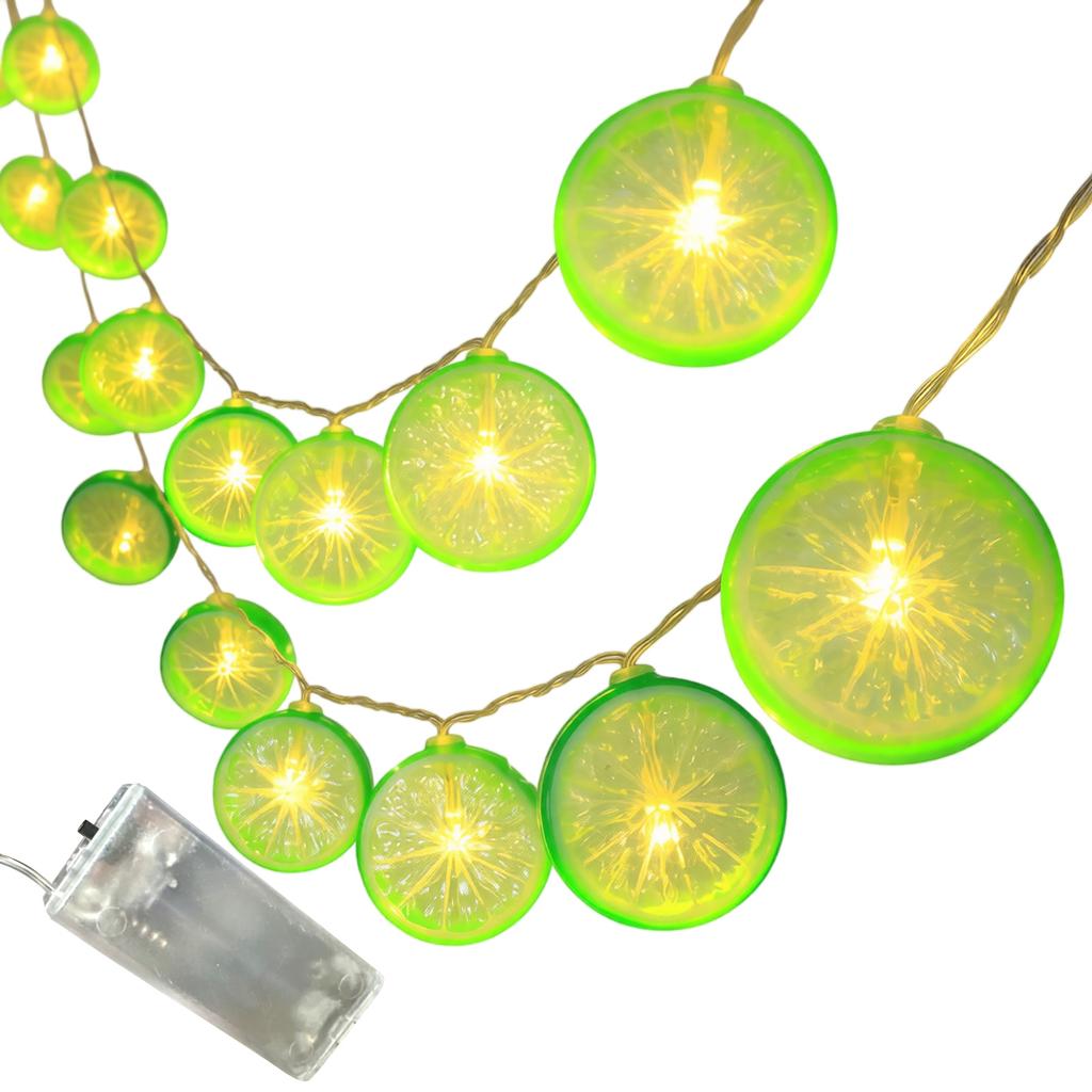 Lemon String Lights 1.5m 10 Lights Battery Operated for Party Home Decor