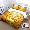Glory of the Lord Golden Bedding Set Bedding set (1 duvet cover, 2 pillowcases, duvet not included)