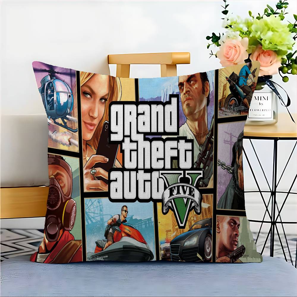 G-GTA Grand Theft Auto Pillowcases Home Bedding Decorative Pillow Cover Wedding Super Soft Pillow Case