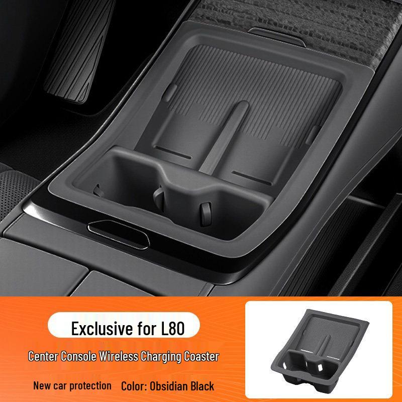 Wireless Charging Silicone Cup Holder for L80 - Compatible with 25 Models, Interior Decor and Modification Set.