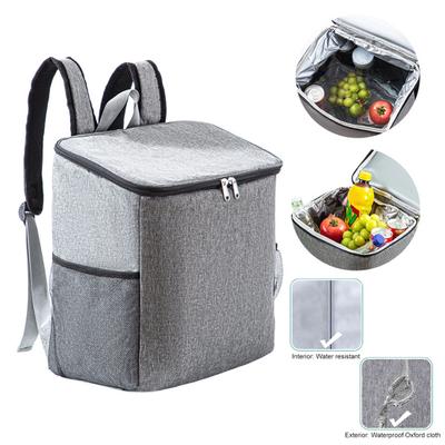 Mochila de piquenique isolada 25L, bolsa grande para almoço, à prova d'água, Oxford, zíper duplo, refrigerador de cerveja para viagem com forro para acampamento, viagem, caminhada, pesca, praia