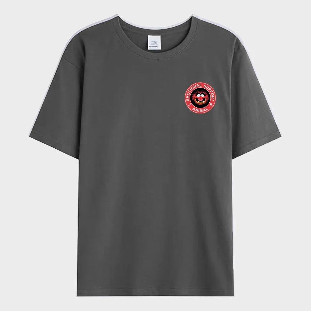 Cartoon Avatar Print Pattern Men's T-Shirt Oversize Cotton T Shirt for Women Fashion Casual Tee Streetwear O-neck