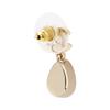 CHANEL classic double C rhinestone earrings gold