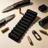 Tactical 10 Hole Bullet Fixed Case Multi-Functional Outdoor Hook&Loop Rifle Bullet Cartridge Holder Hunting Shotgun Stock Case