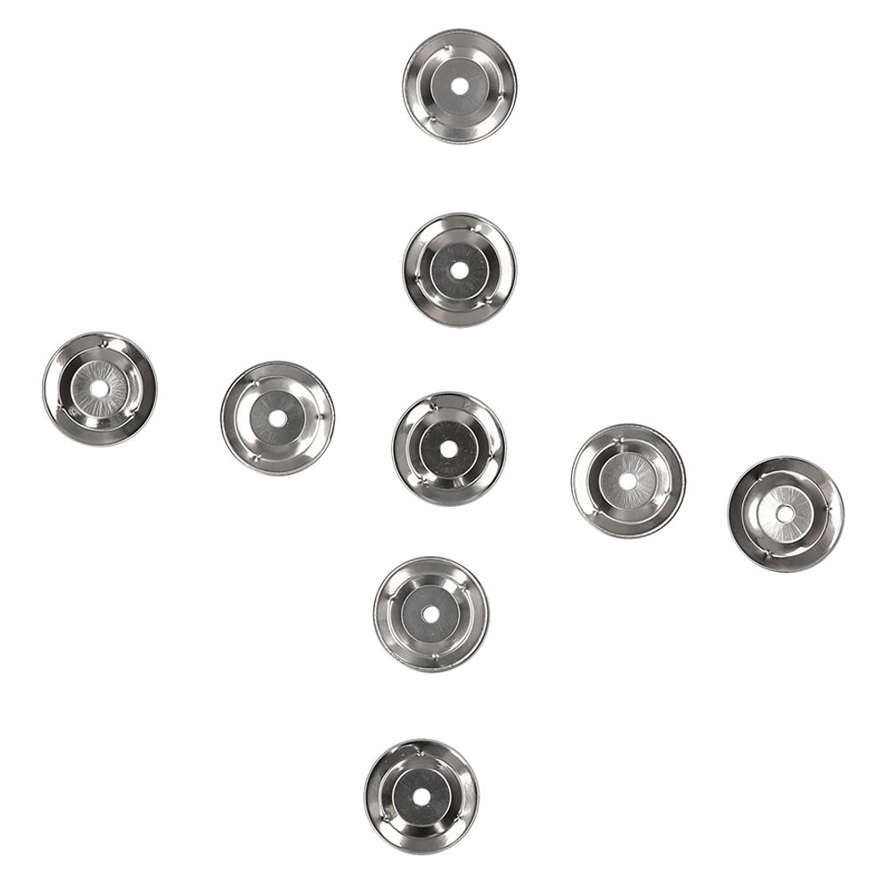 50pcs Tambourine Bell Ring Jingle Bell Stainless Steel for Handbell Tambourine Church Tambourines