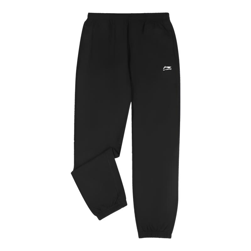 Мужские вязаные спортивные штаны Li Ning Черные Умеренные спортивные штаны ASWKS15-1 L