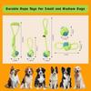 5 Pack Dog Rope Toys, Interactive Tough Chew Toys for Small and Medium Dogs, Clean Teeth and Relieve Boredom, Tug of War, Aggressive Chewers, Cotton R