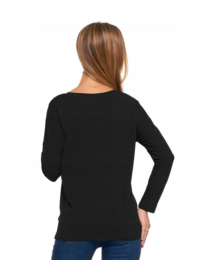 Women's Long Sleeve Shirt, Plain Cotton, Classic, MORAJ XXL Black