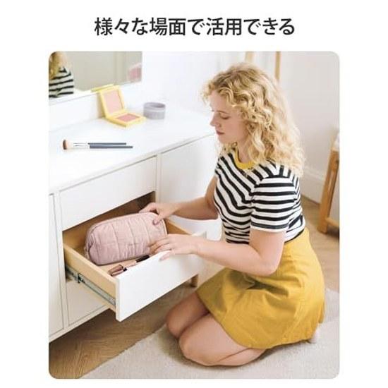 BAGSMART cosmetic pouch large capacity makeup cosmetics storage travel portable multifunctional cute brush bag supplies business trip