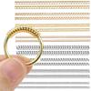8Pcs Invisible Ring Size Adjuster, Elastic Spring Rope & Rubber Pad for Loose Rings, Resin Fastener, Universal Fit