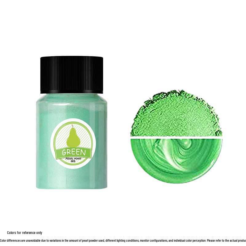 Mermaid Slime & Epoxy Mica Powder - 30 Colors Pearlescent Crystal Clay in Large Bottle