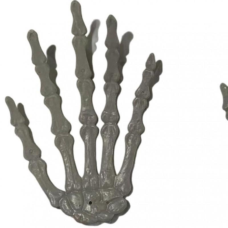 Halloween Decorative Skeleton Hand Prop Haunted House Escape Room Display - PE Plastic Straight Arm Model A To E