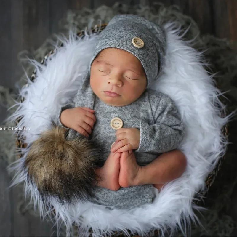 0-3 Months Newborn Photo Outfits Babies Accessories Rompers Girl Boy Birth Clothes Practical Photography Props Shooting Costumes