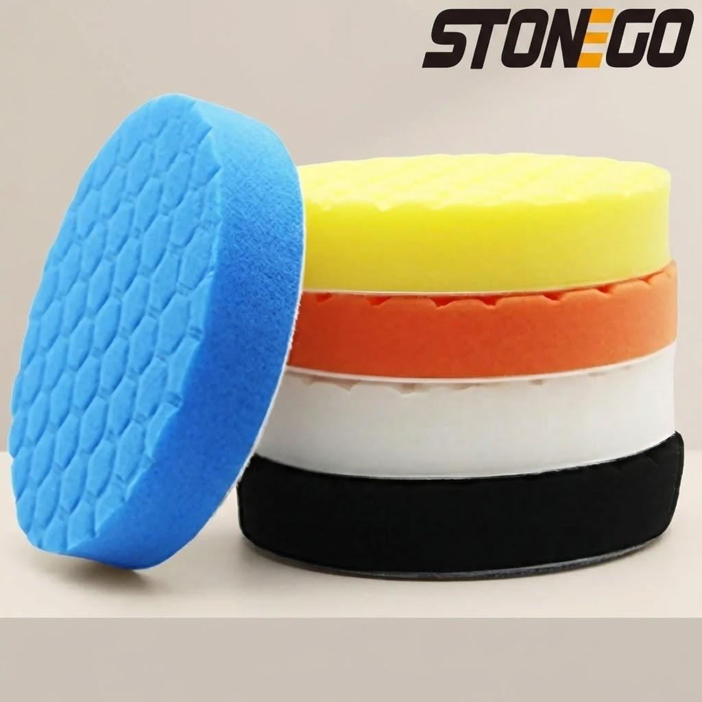 5Pcs Car Buffing Polishing Pads Kit Foam Polishers for Car Waxing Cutting Polishing Accessories Auto Detailing Supplies