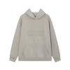 Męska Oversize Bluza z Kapturem z Nadrukiem Litery Flockowane Codzienna Streetwear 2025 Bawełniany Pulower