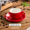 75ml European Style Cappuccino & Espresso Cup and Saucer Set for Afternoon Tea