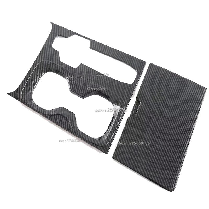 For Lexus RX 350h 450h 500h 2024 ABS Carbon Car Center Gear Shift Panel Water Cup Cover Trim Stickers Auto Accessories