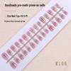 30-Piece French Blush Cat Eye Nail Stickers: Size-Coded, Pre-Made Wear-On Nails