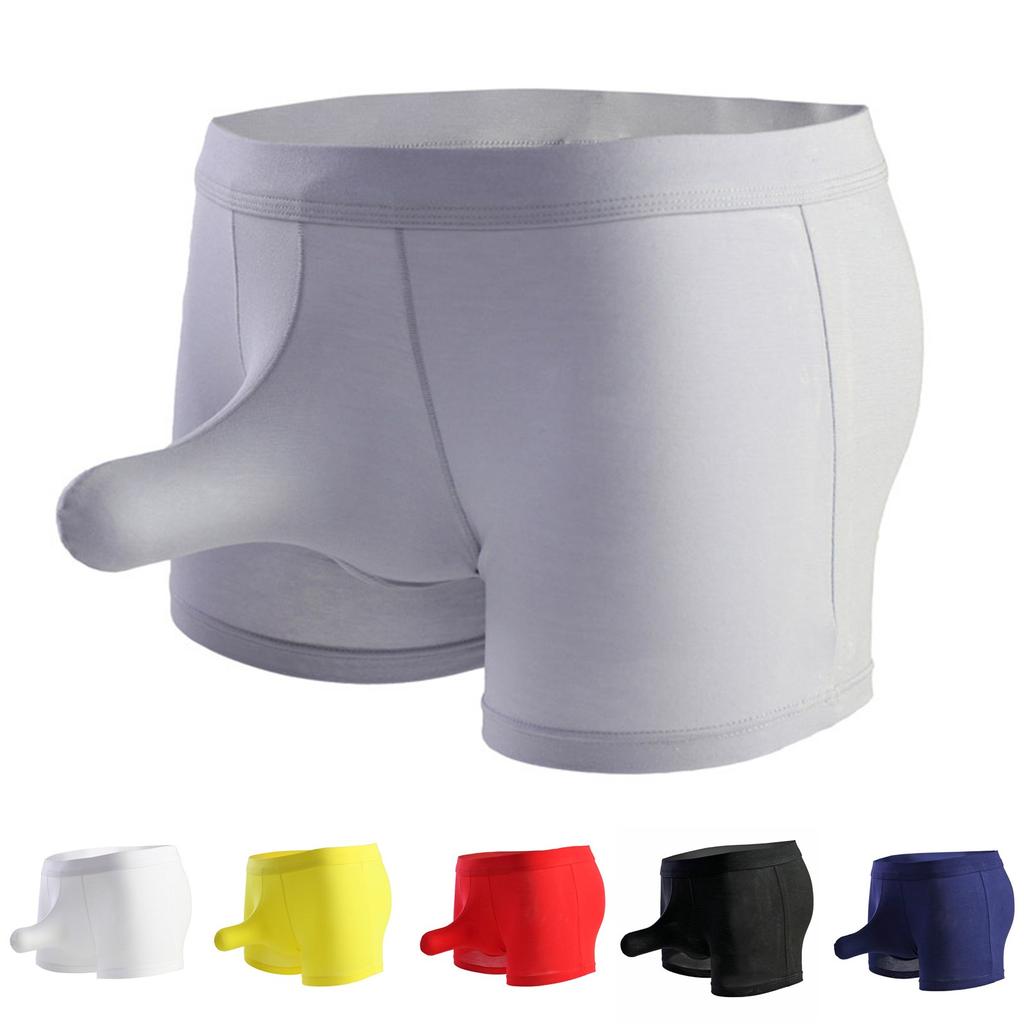 Men's Sexy Solid Color Underwear Elephant Nose Underwear