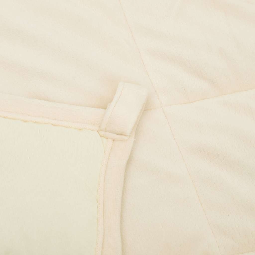 Vidaxl Weighted Blanket, Cream, 150X200 Cm, 11 Kg, Fabric