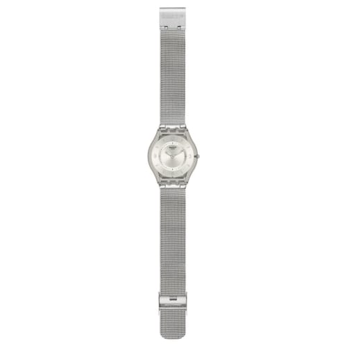 Swatch METAL KNIT Core SS08M100M Women's Watch, Gray