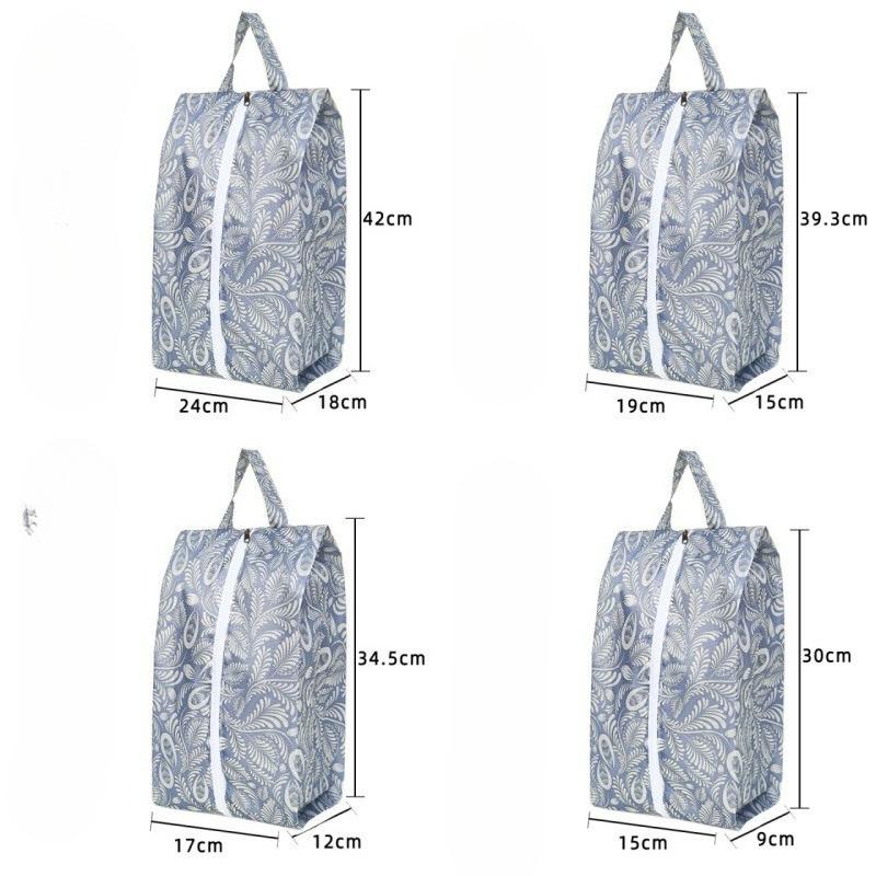 Portable Shoe Storage Bags Travel Shoe Cover Pouch Waterproof Pocket Unisex Zipper Organizer Bag Tote Bag Shoe Storage Pack
