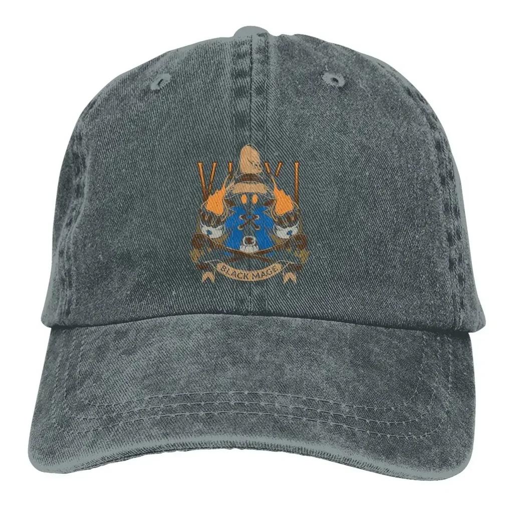 Vivi Schwarzmagier Baseballkappen Schirmmütze Final Fantasy Cid Spiel Sonnenschutz Cowboyhüte für Männer Trucker Papa-Hut