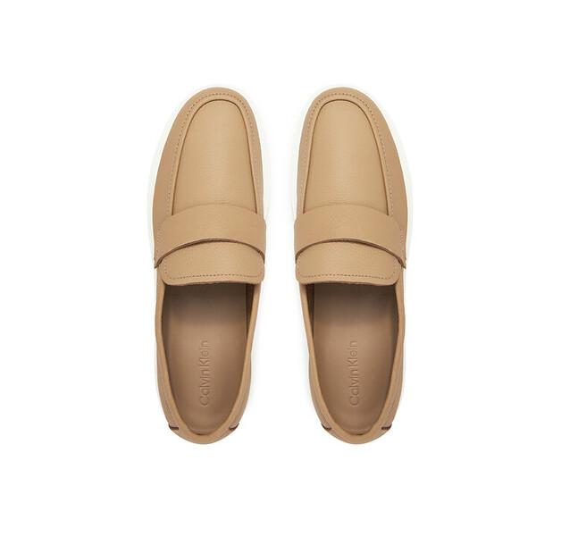 Мужские кроссовки Calvin Klein Moccasin lth unlined hm0hm01813 коричневые