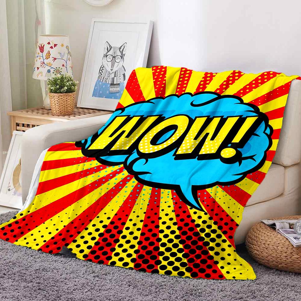 Art Flannel Blanket Throw Blanket Soft Warm Sofa Bed Camping home Decor Unique Christmas Gift C926122