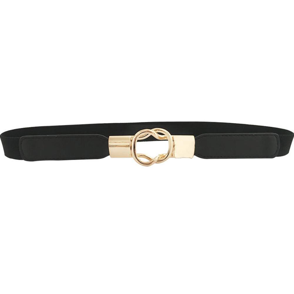 Fashion All-match Elastic Narrow Belt with Buckle