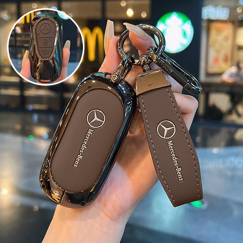 SFX1 TPU Key Case Cover Car Accessories Fob Protector for Mercedes Benz S400L S450/S500 MaybachS480 Keychain Holder Keyring Shell