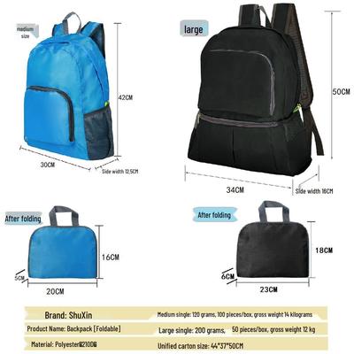 Shuxin Ultraleichter Faltbarer Doppel-Schulter Bergsteiger- und Reiserucksack