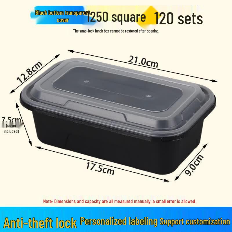 Disposable Rectangular Paper Takeout Boxes