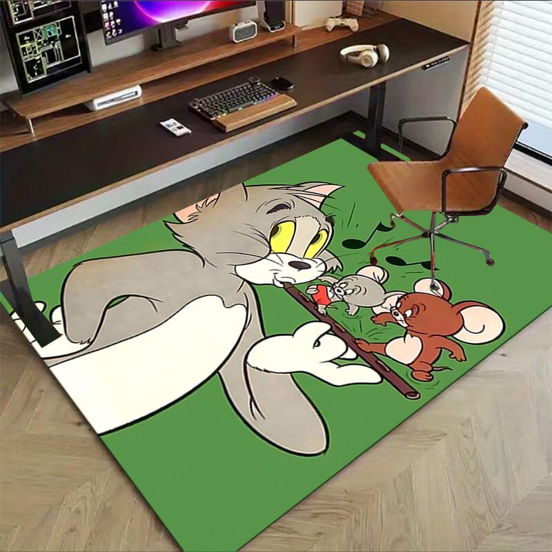 1pc Tom and Jerry Carpet, for Home & Office Decor, Desk Chair Carpet, Festive Gift,Conference Room CarpetL1104