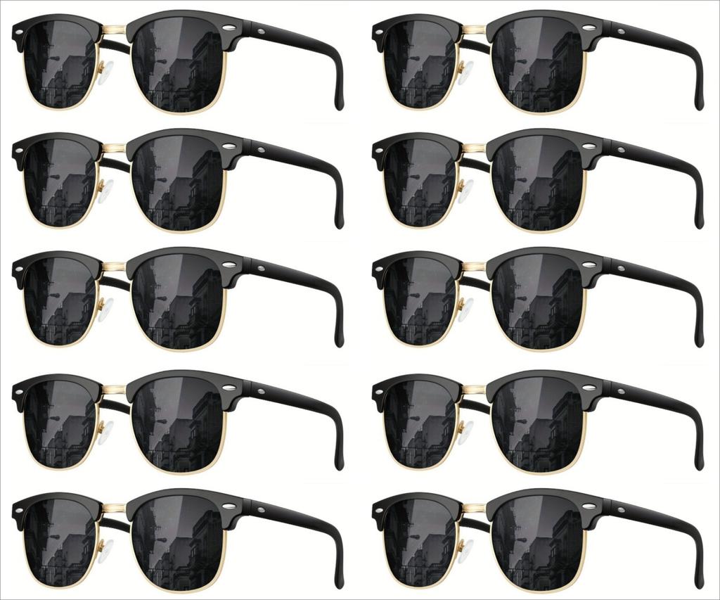 10pcs Fashion Men and Women Street Shooting All-match Sunglasses