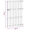 Garden Gate 100 X 150 Cm WPC and Aluminum Brown